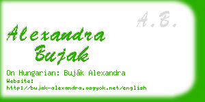 alexandra bujak business card